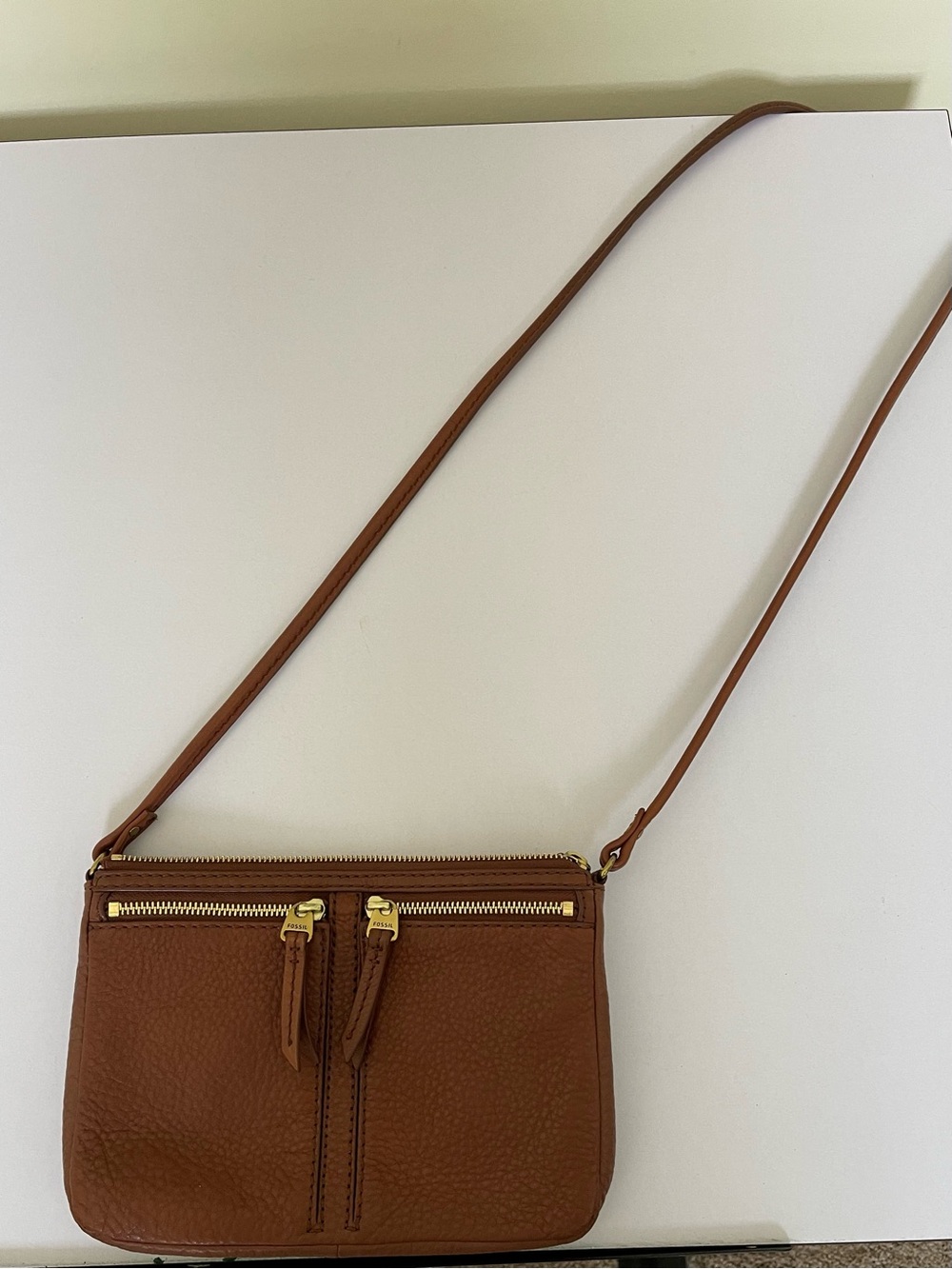 Fossil Women’s Brown Leather Crossbody Bag
